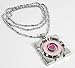 2pcs/set Portal 2 Aperture Logo & Companion Cube Pendant Necklace Cosplay Prop