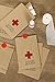Ling's moment Kraft Paper Bachelorette Party Hangover Kit Bags Hangovers Bag 4 x 6 Inch Set of 25 for Wedding Party Welcome Favor Bags