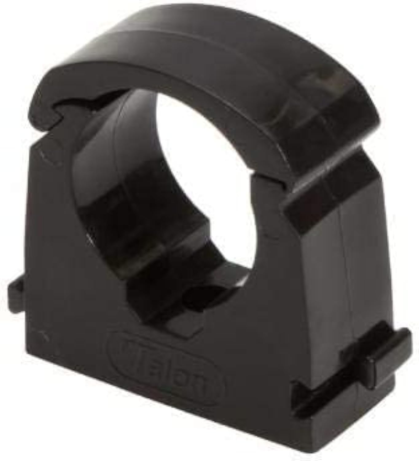 ROHANS Single 15mm HINGED Pipe Clips TS15 for PIPEWORK Black, White, Red, Yellow, Blue, Pack of 5, 10, 15, 20, 50, 100 (20, Black)