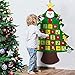 SK SUPKER Christmas Advent Calendar, Felt Christmas Tree with Pockets 24 Days for Kids Xmas Holidays Indoor Home Wooden Wall & Door Decoration