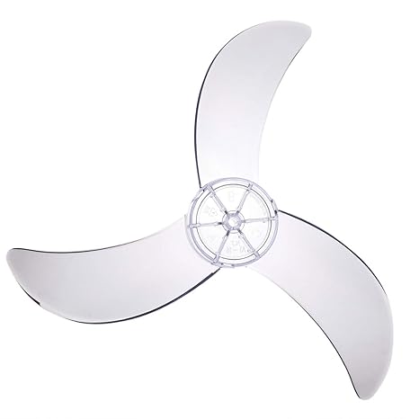 Freebily Household Clear Plastic Fan Blade Three Leaves For