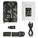 TKKOK Trail Camera with Night Vision Motion Activated,Trail cam,Game Camera,Wildlife Camera 12MP 1080P Full HD Hunting Camera, 26 Pcs IR LED 120° Wide Angle,Camo Waterproof Infrared Game Cam 2.0