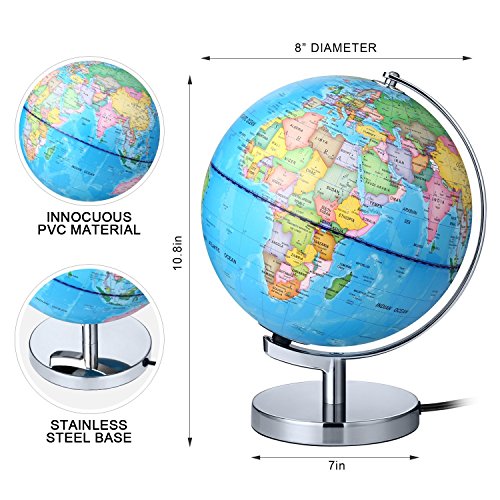 image for AuAg Geographic Globes Night Lights,9