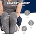 Pembrook Hospital Socks with Grippers for Men and Women - 4 Pairs Non Skid, No Slip Fuzzy Socks
