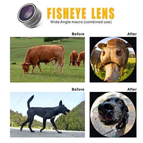 image for Idefair Phone Camera Lens Kit, 9 in 1 Zoom Universal Telephoto,Fisheye