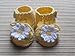 Crochet Pattern Yellow Sandals with White Daisies