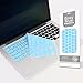 Premium Keyboard Cover for MacBook Air 13 inch and MacBook Pro 13/15/17 inch with or w/out Retina (2015 or Older Version), Ultra Thin Soft Backlight Keyboard Protector Skin - New Peacock Blue