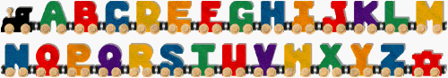 Bright A-Z NameTrain Alphabet Train - Made in USA