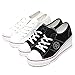 EpicStep Women's Casual Canvas Shoes Mid Heels Lace Up Fashion Sneakers