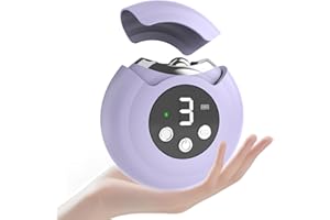 BAOPILONG Electric Nail Clipper, 3 in 1 Electric Toenail Clippers for Seniors, 3 Speed Automatic Electric Nail Trimmer, Portable Fingernail Clipper with Led Light Rechargeable Electric Polishing for Women Men