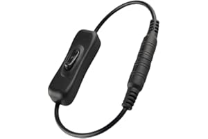 GALPADA Electric Guitar Effect Pedal Power Switch Cable 9v 12v 18v Rubber Extension Cord for Pedalboard