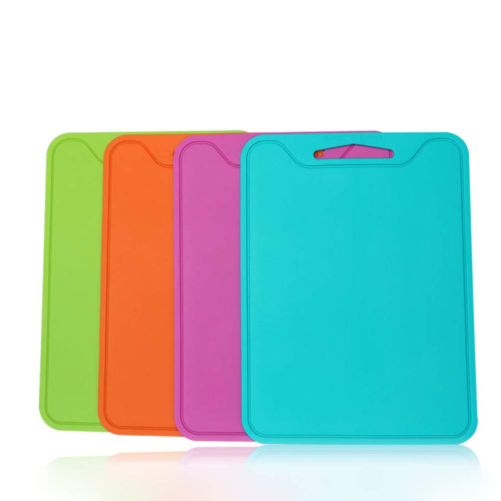 DOITOOL Silicone Cutting Board Reversible Chopping Board Flexible Cutting Mat Chopping Mat for Kitchen Prep Meats Vegetables Random Color