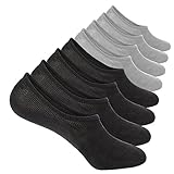 8 Pairs No Show Socks Men Low Cut Cotton Non-Slip Invisible Casual Liners Sock