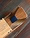 Wood Bow Tie For Men With Blue Strap Gift Box Handmade Wedding Bowtie With Gift Box Natural Oak Wood