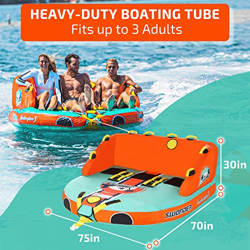 Swonder 3 Person Towable Tubes for Boating, Water Tubes for Boats to