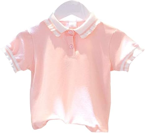 Amazon Daisybaby 女の子 ポロシャツ 子供 スクールシャツ Tシャツ 綿 半袖 ガールズ 小学生 制服 通園 通学 ポロシャツ 通販