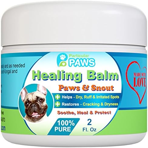 Dog Healing Balm for Paws and Snout - All Natural - Aloe Vera, Tea Tree Oil, Cocoa Butter and Coconut Oil