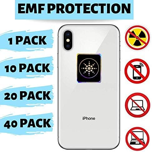 EMF Radiation Protection for CELLPHONES/Laptop - Anti EMF/EMR Radiation Sticker - Radiation Neutralizer Shield Blocker - Remove Electronic Technologies WI-FI, Bluetooth
