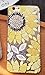 Blingy's for iPhone SE Case (3rd Gen)/(2nd Gen) 4.7inch, Cute Sunflower Pattern Floral Style Flower Design Transparent Soft TPU Protective Clear Case (Painted Sunflower)