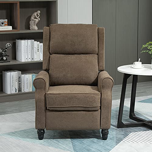 GOOD & GRACIOUS Recliner Chair, Modern Reclining Armchair with Plush