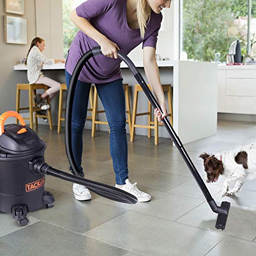 TACKLIFE 5 Gallon Wet Dry Vacuum 5.5 Peak HP, 1000W, 3 in 1 Shop Vac with Dry Suction, Wet