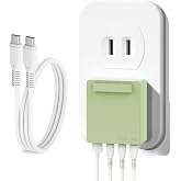 TAIFU 65W Flat USB C Slim Wall Charger with 4-Port Charging 3 MacBook Neo simultaneously. Fast Charging Block for iPhone 17 16 15 14/14 Pro/14 Pro Max, Galaxy, Pixel, iPad Pro, AirPods