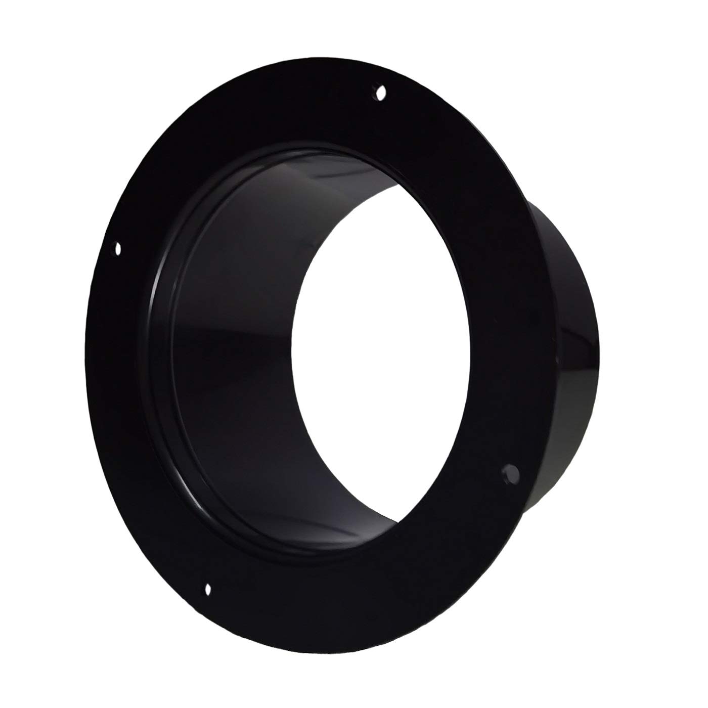 AZITICY Plastic Flange Ventilation Pipe Connector Wall Air Tube Hose Flange Adapter for Duct Fan Kitchen Air Vent Exhaust Ventilator Range Hood (Model A / 150mm)