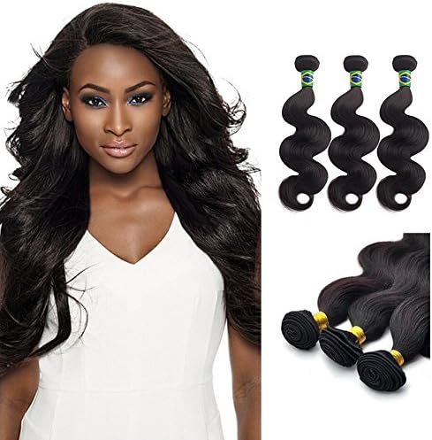 Virgin Brazilian Unprocesse Human Hair Extension -- Natural Black -- Body Wave -- 3 Bundles 22 Inch -- by Hair ExtensionSales