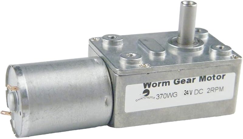 CHANCS 370WG DC Worm Gear Motor 24V 2RPM High Torque Reducer Automation