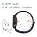 LittleForest 20mm Nylon Bands Compatible for Samsung Galaxy Watch Active/Samsung Galaxy Watch 42mm Band， Nylon Sport Replacement Strap Bands with Adjustable Closure- Black