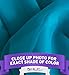 HLC.ME Turquoise Blue Sheer Voile Window Treatment Rod Pocket Curtain Panels for Bedroom and Small Windows (54 x 63 inches Long, Set of 2)
