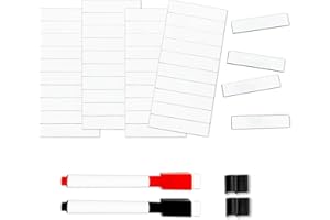 LYINGFISH Baseball Lineup Magnets, 40Pcs 0.51 x 2.31 Inch Strong Magnetism Magnetic Baseball Lineup Board Reusable Magnets for Baseball Lineup Board Free Movement Softball Magnetic Lineup Board for Dugout