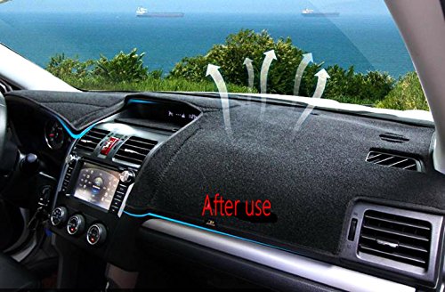 Fly5D Dashboard Cover Dash Mat Pad for 2012.9-2016 Subaru Forester (2012-2016 Subaru Forester, Black)