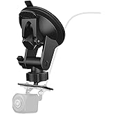 Pixelman Rear Camera Holder, Dash Cam Mount for Rear Windshield, Car Recorder Backup Bracket for Rearview Mirror, Reverse Camera Mount for SUV, Truck, RV, Auto