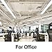 FAITHSAIL 60W LED Wraparound Light 4FT LED Office Lights, 7200 Lumens 4000K, 4 Foot Flush Mount Wrap Shop Puff Ceiling Lighting Fixtures for Garage Workshop, Fluorescent Light Replacement, 4 Pack