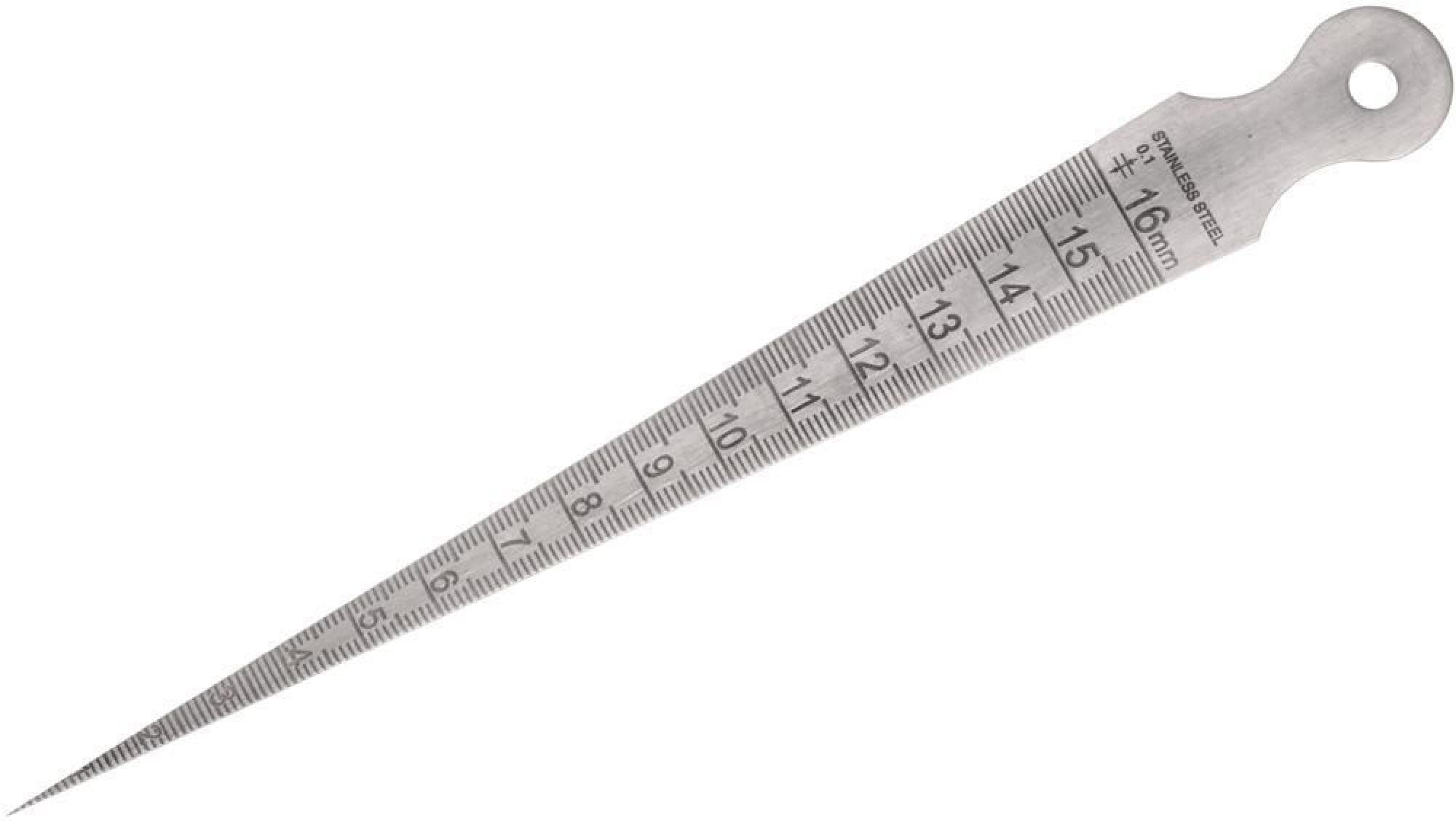DURATOOL D03113 1mm-15mm Stainless Steel Metric Bore Gauge (0.1mm Graduations)