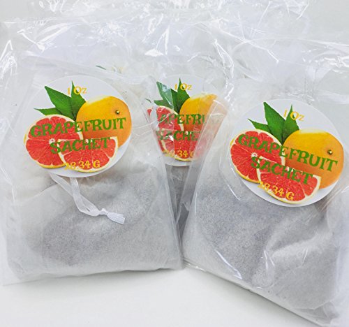 Grapefruit Sachet bag 1 oz each. 5 pz pack tea bag in organza individually packed