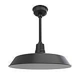 Cocoweb 22" Vintage LED Pendant Barn Light in Matte