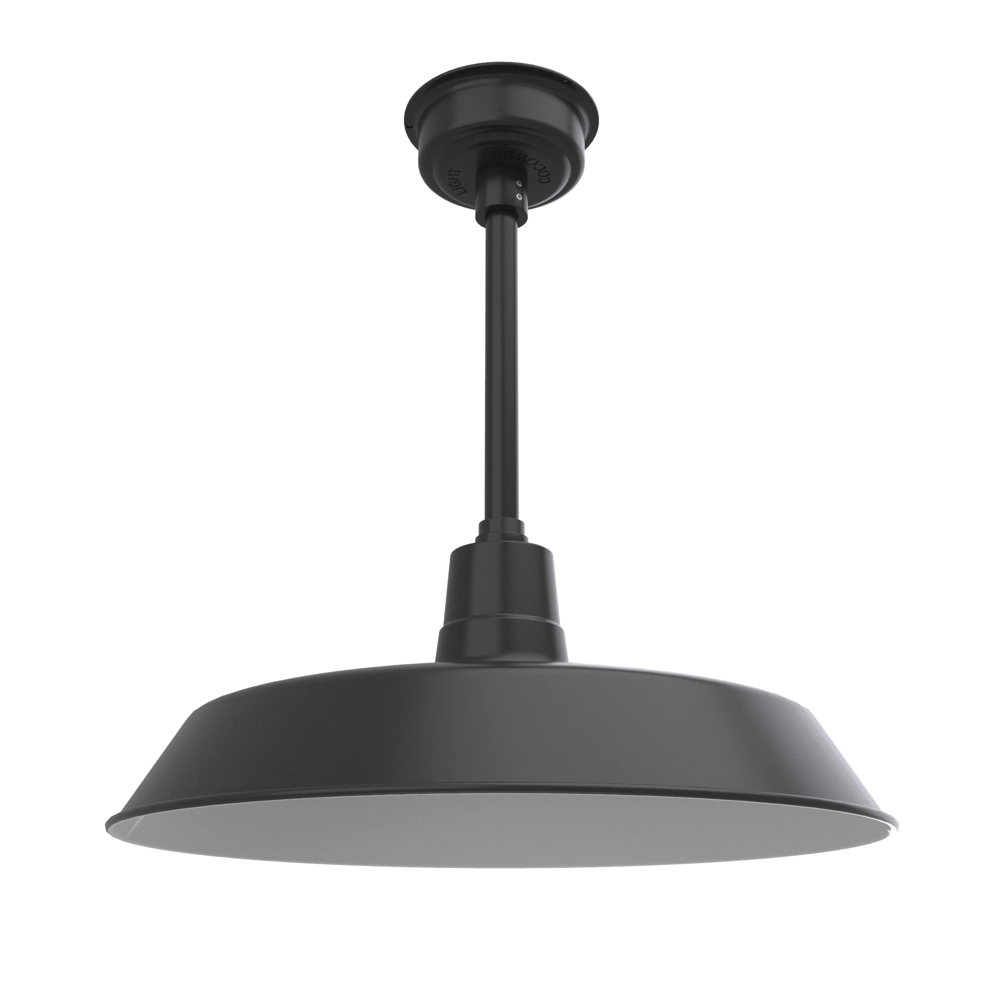 Cocoweb 22" Vintage LED Pendant Barn Light in Matte