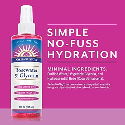 heritage store rosewater facial toner and spray
