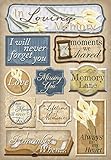 KAREN FOSTER Design Acid and Lignin Free Scrapbooking Sticker Sheet, in Loving Memory