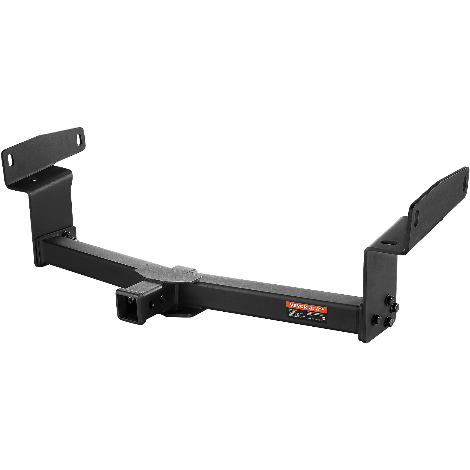 Photo 1 of VEVOR Class 3 Trailer Hitch, 2-Inch Receiver, Q455B Steel Tube Frame, Compatible with 2019-2023 Toyota RAV4, 6000 lbs, Multi-Fit Hitch to Receive Ball Mount, Cargo Carrier, Bike Rack, Tow Hook, Black