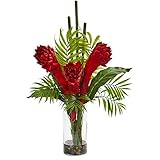 Nearly Natural Ginger Torch Artificial Cylinder