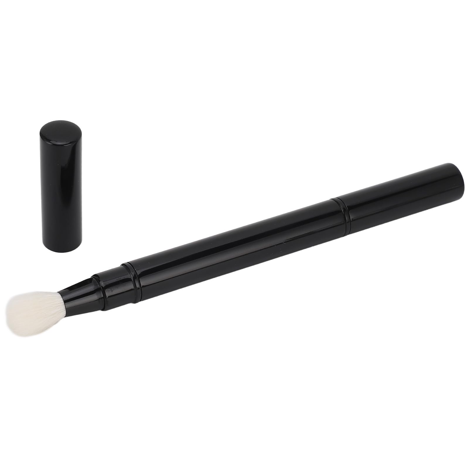 Portable Retractable Smudge Eye Shadow Brush, Dual Ended Eyeshadow Brush Retractable, Retractable Eye Makeup Brushes with Cover