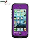 Redpepper Touch ID Waterproof Protection Case Cover for Iphone 5S (Purple)