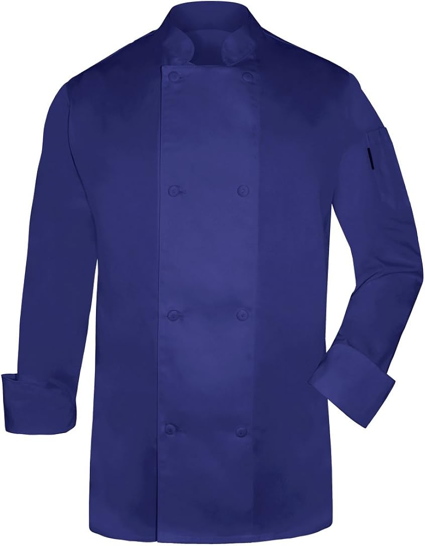 Newchef Fashion Royal Blue Mens Chef Coat Chefs Jackets