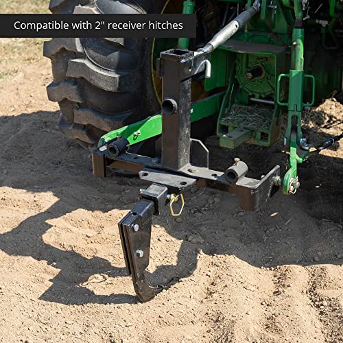 Titan Attachments Hitch Mounted Ripper Box Scraper V2, 16in Shank, Fits