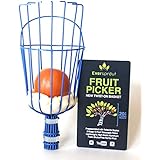 EVERSPROUT Twist-On Fruit Picker Basket | Twists onto Standard US Threaded Pole (3/4-inch Acme) | Fruit Harvester Attachment (Head Only, Pole Not Included)