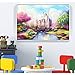 ANMUXI Full Drill Large Diamond Painting Kits for Adults 22x18'', 5D DIY Paint-by-Number Kits with Diamonds for Home Wall Decors Rainbow Castle 55x45 cm