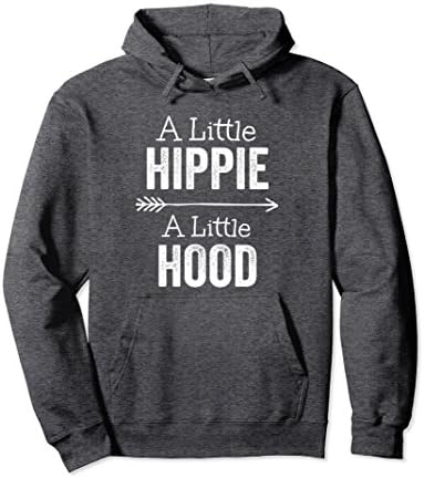 Unisex A Little Hippie A Little Hood Funny Hoodie 2XL Dark Heather